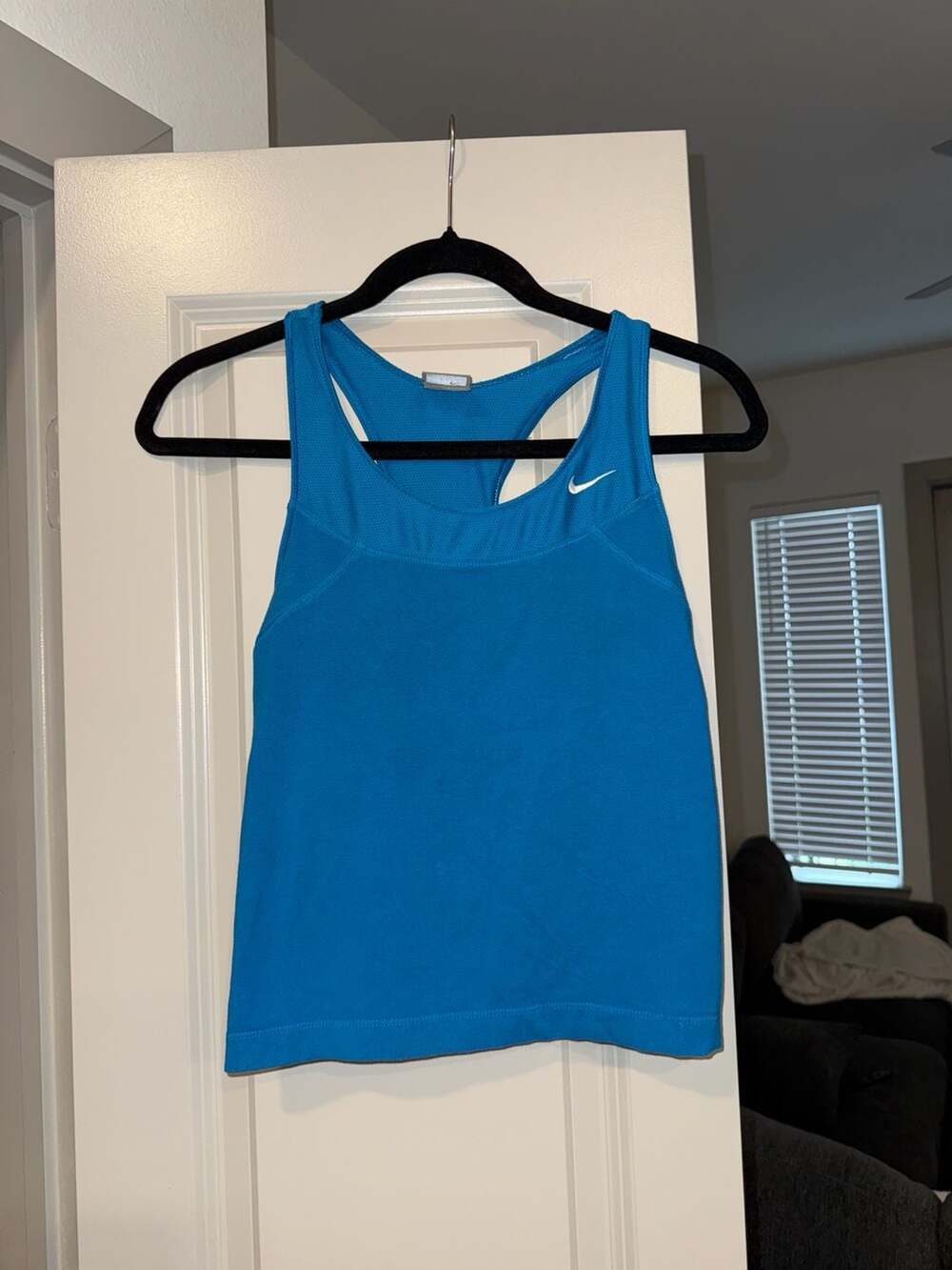 Nike Women's Blue Racerback Athletic Tank Top Size M